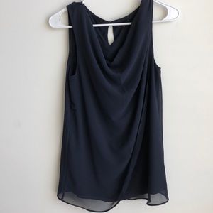 Ann Taylor Sleeveless Drape Top